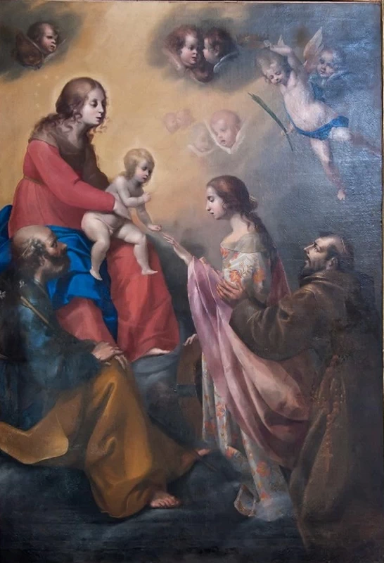Matrimonio mistico di Santa Caterina - attribuito